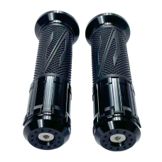 Ручки газу мото S №5 чорні з алюмінієвими вставками JWBP