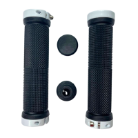 Грипсы велосипедные 130мм с белыми замками Shunfeng