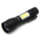 Ліхтар ручний 513/NB-666-XPE+COB, Li-Ion акум., zoom, ЗУ microUSB