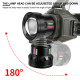 Ліхтар налобний NIGHT VISION FLUORESCENCE 8098-TG, IPX4, 2x18650, ЗУ Type-C, zoom, Box