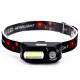 Ліхтар налобний 1804-LED(red)+COB(white), 1x18650, ЗУ Type-C