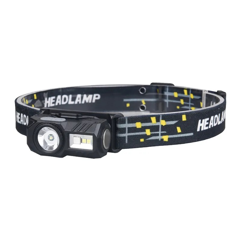 Ліхтар налобний T131-XPE+3SMD(red+green+blue+UV), Motion Sensor, Li-Ion акумулятор, магніт, кліпса, ЗУ Type-C, Box