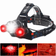 Ліхтар налобний Police 3000-T6+2XPE(Red), 2x18650, signal light, ЗУ Type-C, Box