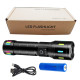 Ліхтар ручний NIGHT VISION FLUORESCENCE CA171-D 1 РЕЖИМ WHITE LASER LED PM10-TG, індикація заряду, 1x18650/3xAAA, ЗУ Type-C, zoom, Box