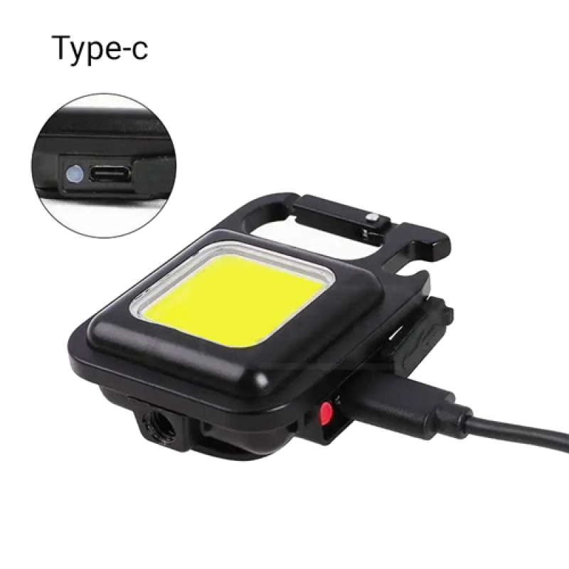 Ліхтар MULTIFUNCTIONAL BL-J031-COB , Li-Ion акумулятор, магніт, карабін, відкривалка, ЗУ Type-C