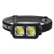 Ліхтар налобний K372-2COB(white+red), Motion Sensor, Li-Ion акумулятор, індикація заряду, ЗУ Type-C, Box