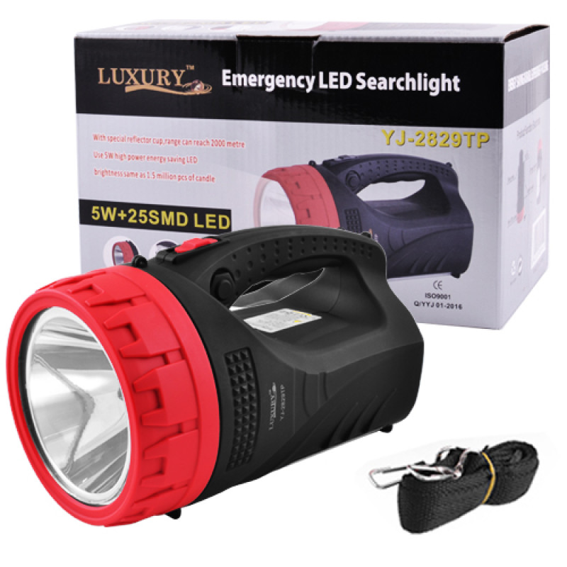 Ліхтар переносний Luxury 2829-5W+25LED, вбуд. акумулятор, ЗУ 220V