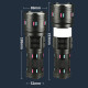 Фонарь NIGHT VISION FLUORESCENCE AK178-1-WHITE LASER LED PM60-TG+COB, 4x18650, power bank, ЗУ Type-C, zoom, 5 фильтров