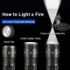 Фонарь NIGHT VISION FLUORESCENCE AK178-1-WHITE LASER LED PM60-TG+COB, 4x18650, power bank, ЗУ Type-C, zoom, 5 фильтров