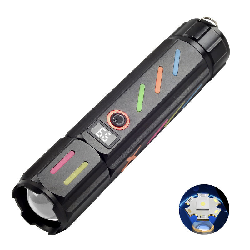 Ліхтар NIGHT VISION FLUORESCENCE 530 WHITE LASER LED PM30-TG, Power Bank, 1x18650, ЗУ Type-C, zoom, Box