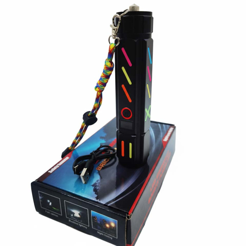 Ліхтар NIGHT VISION FLUORESCENCE 530 WHITE LASER LED PM30-TG, Power Bank, 1x18650, ЗУ Type-C, zoom, Box