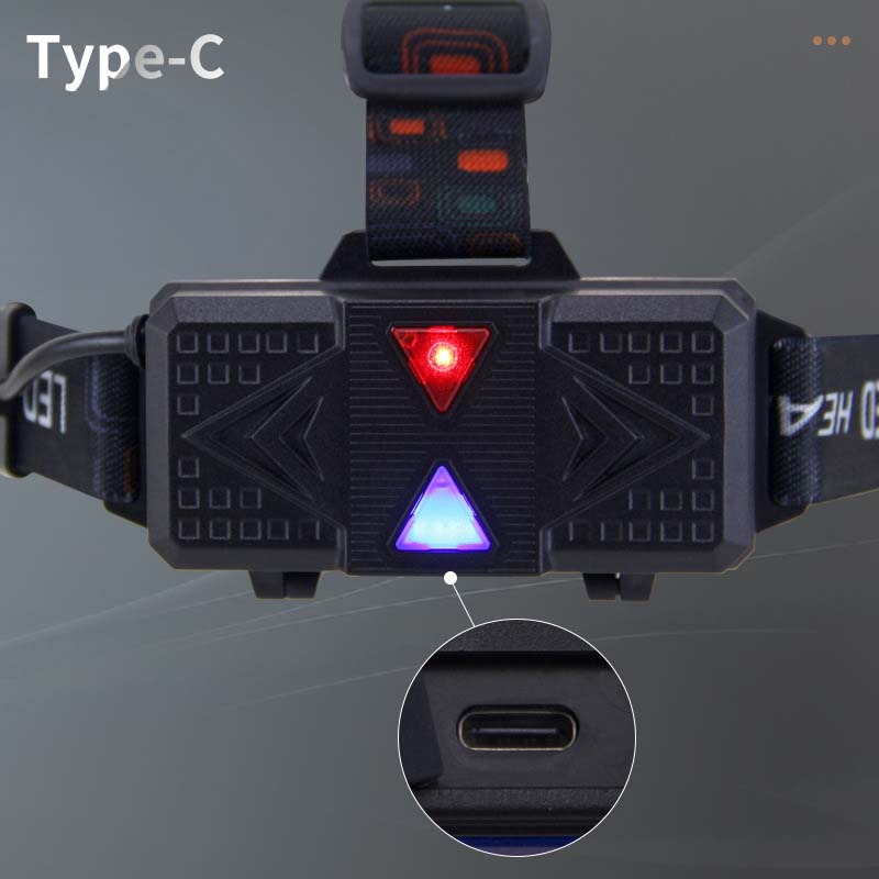 Ліхтар налобний NIGHT VISION FLUORESCENCE CT012-3Q-TG, 3x18650, ЗУ Type-C, zoom, Box