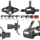 Фонарь налобный BL-T701A-TG, 3x18650, ЗУ Type-C, zoom, Box