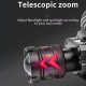 Фонарь налобный BL-T701D-TG, Motion Sensor, 3x18650, Power Bank, ЗУ Type-C, zoom, Box