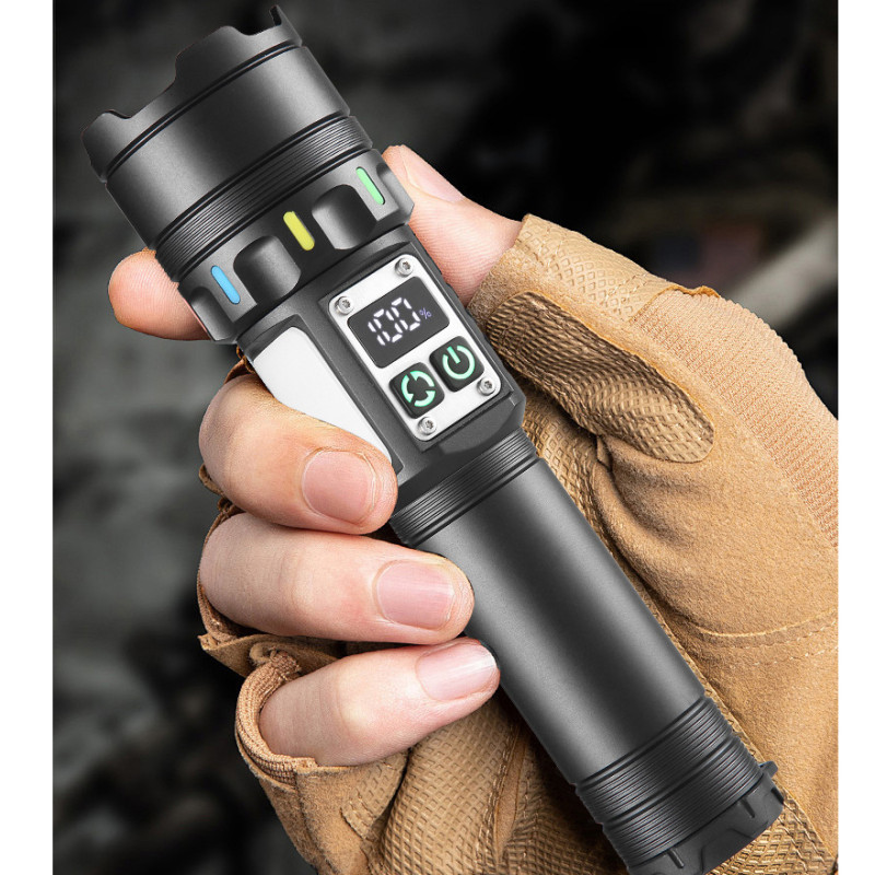 Фонарь NIGHT VISION FLUORESCENCE CB-A282-TG+COB, Li-Ion аккум., power bank, ЗУ Type-C, магнит, zoom, Box
