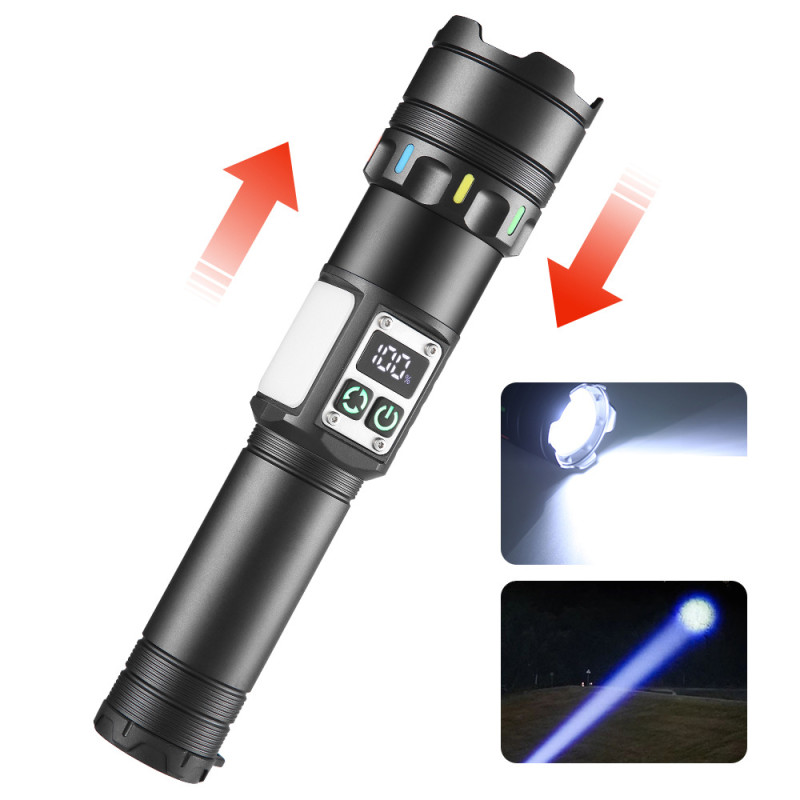 Фонарь NIGHT VISION FLUORESCENCE CB-A282-TG+COB, Li-Ion аккум., power bank, ЗУ Type-C, магнит, zoom, Box