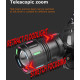 Ліхтар налобний NIGHT VISION FLUORESCENCE SY-8087 1 РЕЖИМ PM10-TG, 2x18650, signal light, ЗУ Type-C, zoom, Box