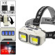 Ліхтар налобний HX-816S-2COB(white+red), Motion Sensor, Waterproof, 1x18650, ЗП Type-C, Box