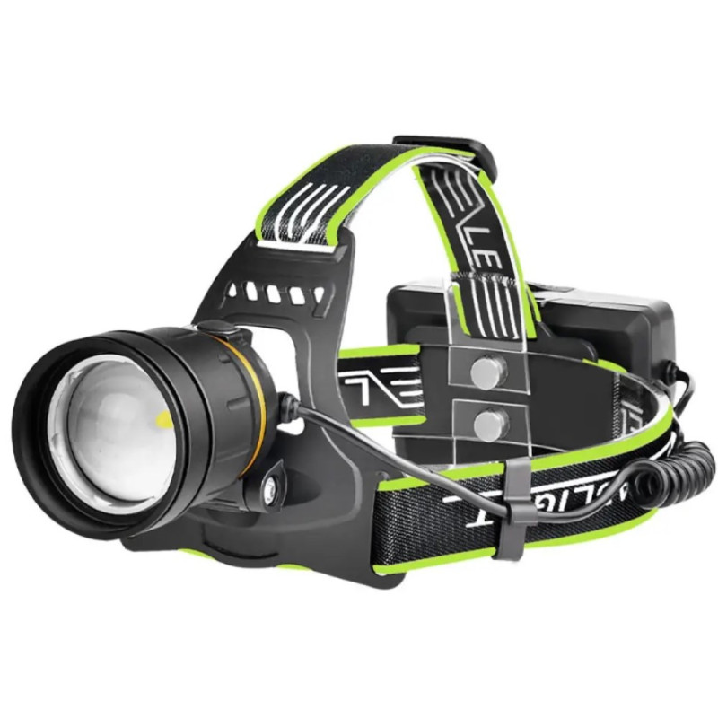 Ліхтар налобний BL-A12-3-P90, 3x18650, zoom, ЗУ Type-C, Box