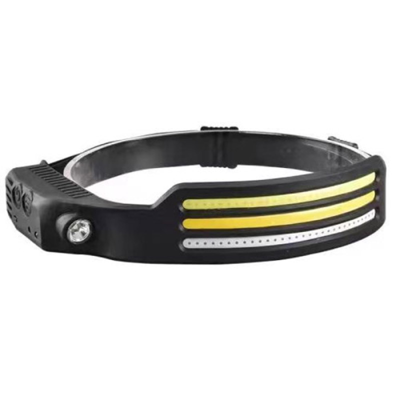 Ліхтар налобний BL-W689-LM+3COB (white+yellow+red), Motion Sensor, Li-Ion акум., ЗУ Type-C, Box
