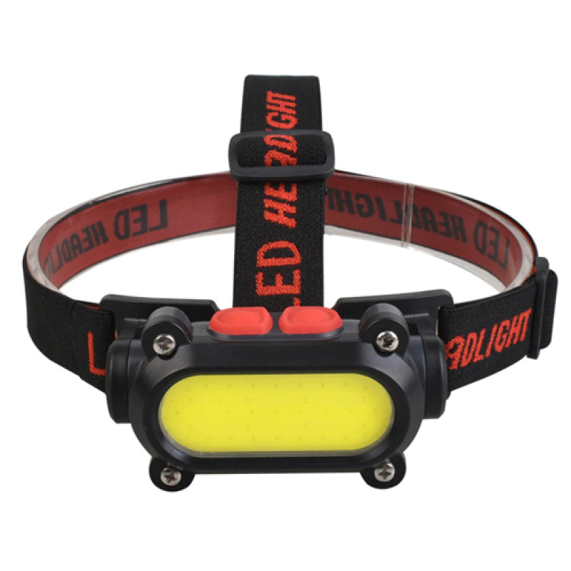 Ліхтар налобний BL-209-COB (white+red), Li-Ion акум., Waterproof, ЗУ Type-C