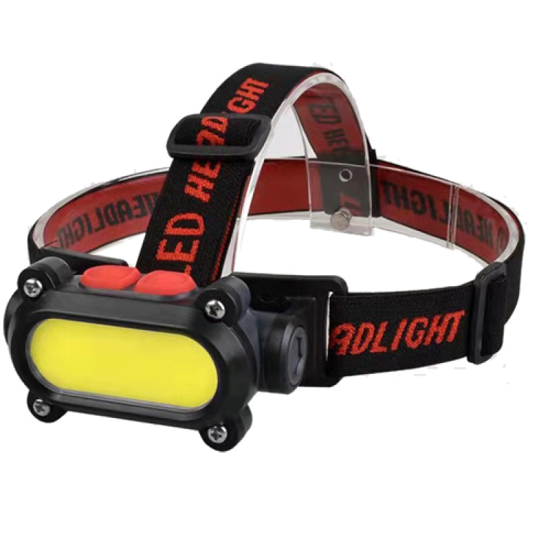 Ліхтар налобний BL-209-COB (white+red), Li-Ion акум., Waterproof, ЗУ Type-C
