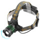 Ліхтар налобний Police 2188-2XPE (white+red), 2х18650, signal light, zoom, ЗУ mircoUSB, Box