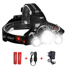 Ліхтар Налобний Police 3000-T6+2XPE 2x18650 Signal Light ЗП 220V/12V Box